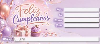 Feliz cumpleaños morado