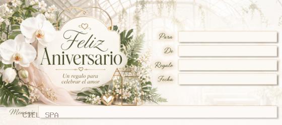 Aniversario flores - frente